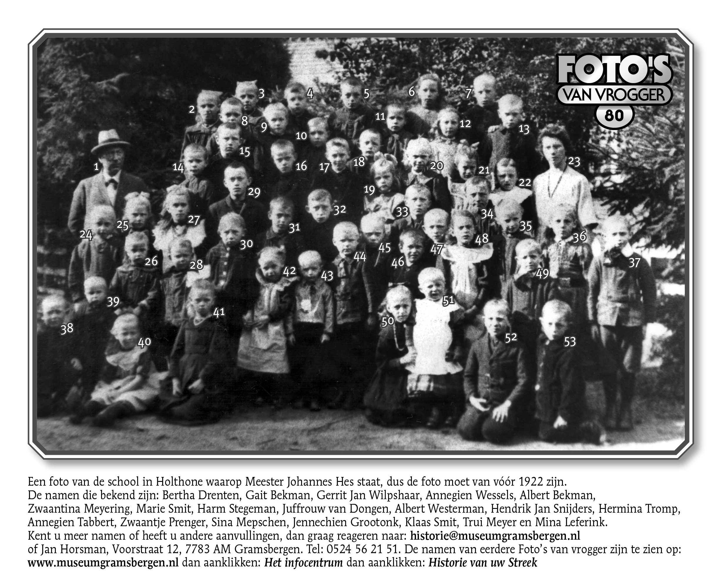 Foto van vrogger nr 80 (genummerd)